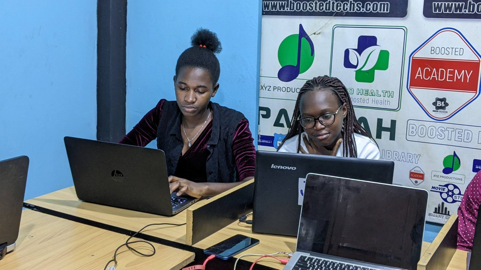 Students training at Boosted Technologies